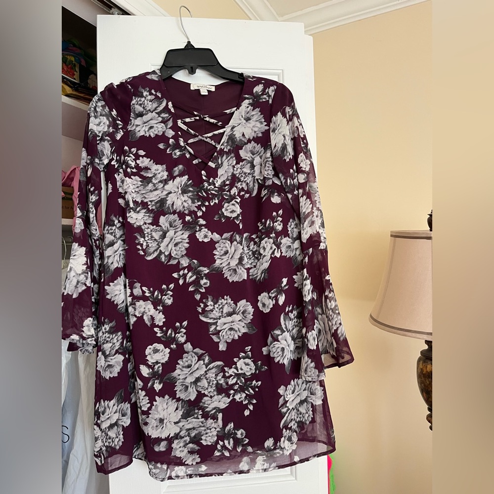 Long sleeve juniors dress